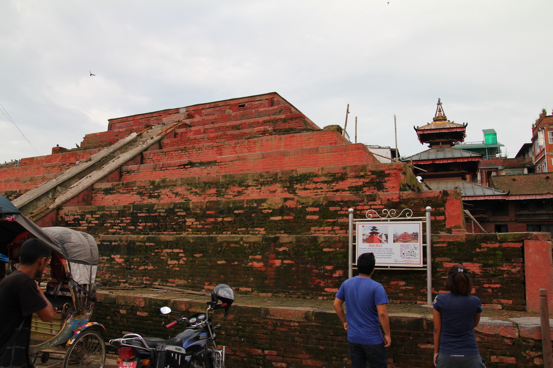 Maju Dega Temple, Kathmandu Durbar Square  after earthquake