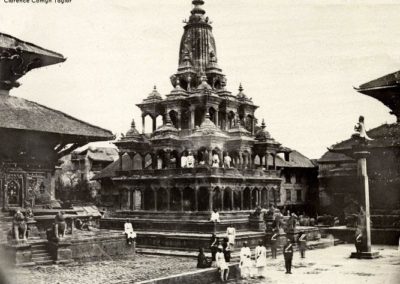 Krishna Mandir (Temple) View from Southeast more than 150years ago Photograph by: Clarence Comyn Taylor, ca 1863 AD