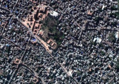 Patan Durbar Square and surrounding area 2005AD Time Lapse Image A2 Source: Google Earth Today it still is an oasis between the jungle of buildings