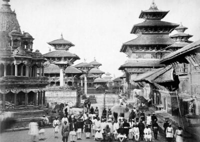 Patan Durbar Square from South Photograph by: Clarence Comyn Taylor, ca 1863AD