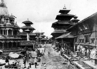 Patan Durbar Square in around 1920AD Photo by: Dirgha Man Chitrakar